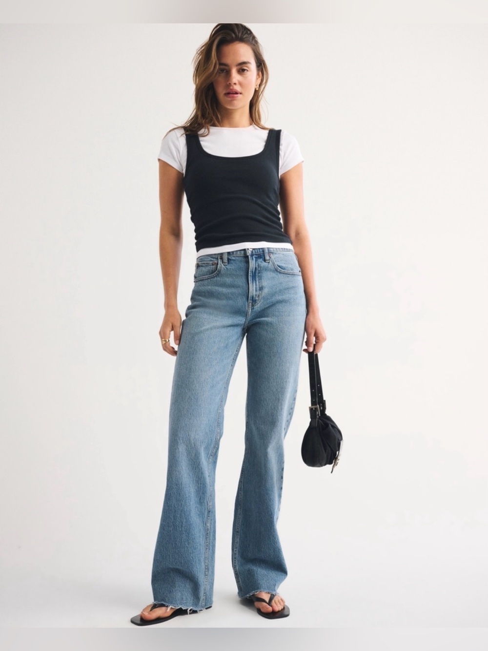Abercrombie & Fitch 90s Relaxed Jean High Rise 32/14 Long Tall Curve Love